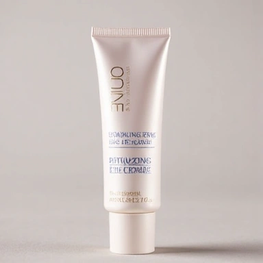 A sleek tube of 'Revitalizing Eye Cream', conveying a delicate and targeted treatment.